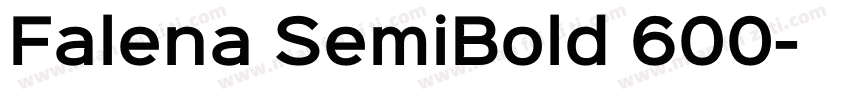 Falena SemiBold 600字体转换